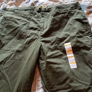 Old Navy womens green straight pants